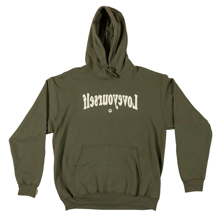 Olive & Cream Hoodie (Smell The Flowers)